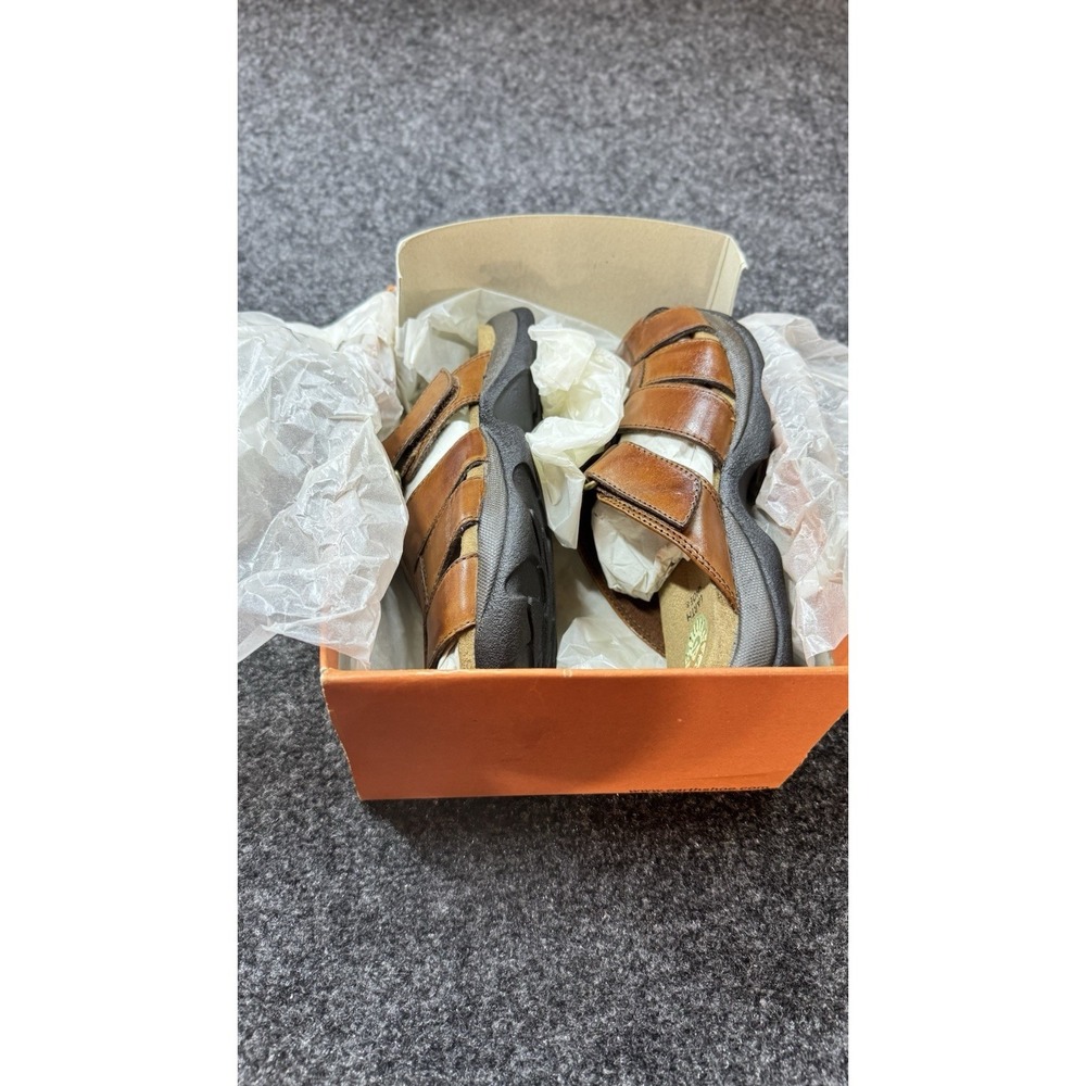Women's Earth Shoe Colorado Leather Sandals Brown Size 6
